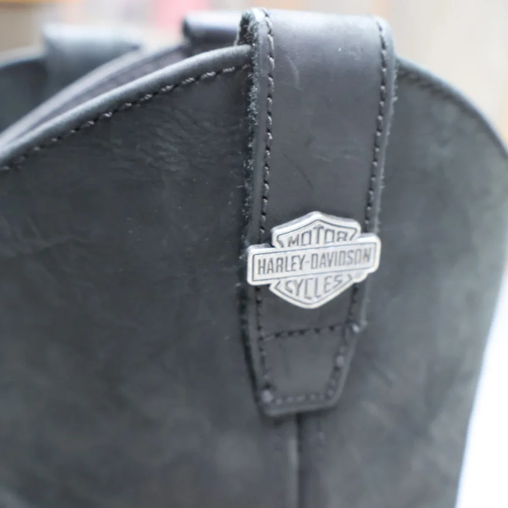 Harley Davidson Mens 8.5M Work Boots Black Altman Composite‎ Toe 10